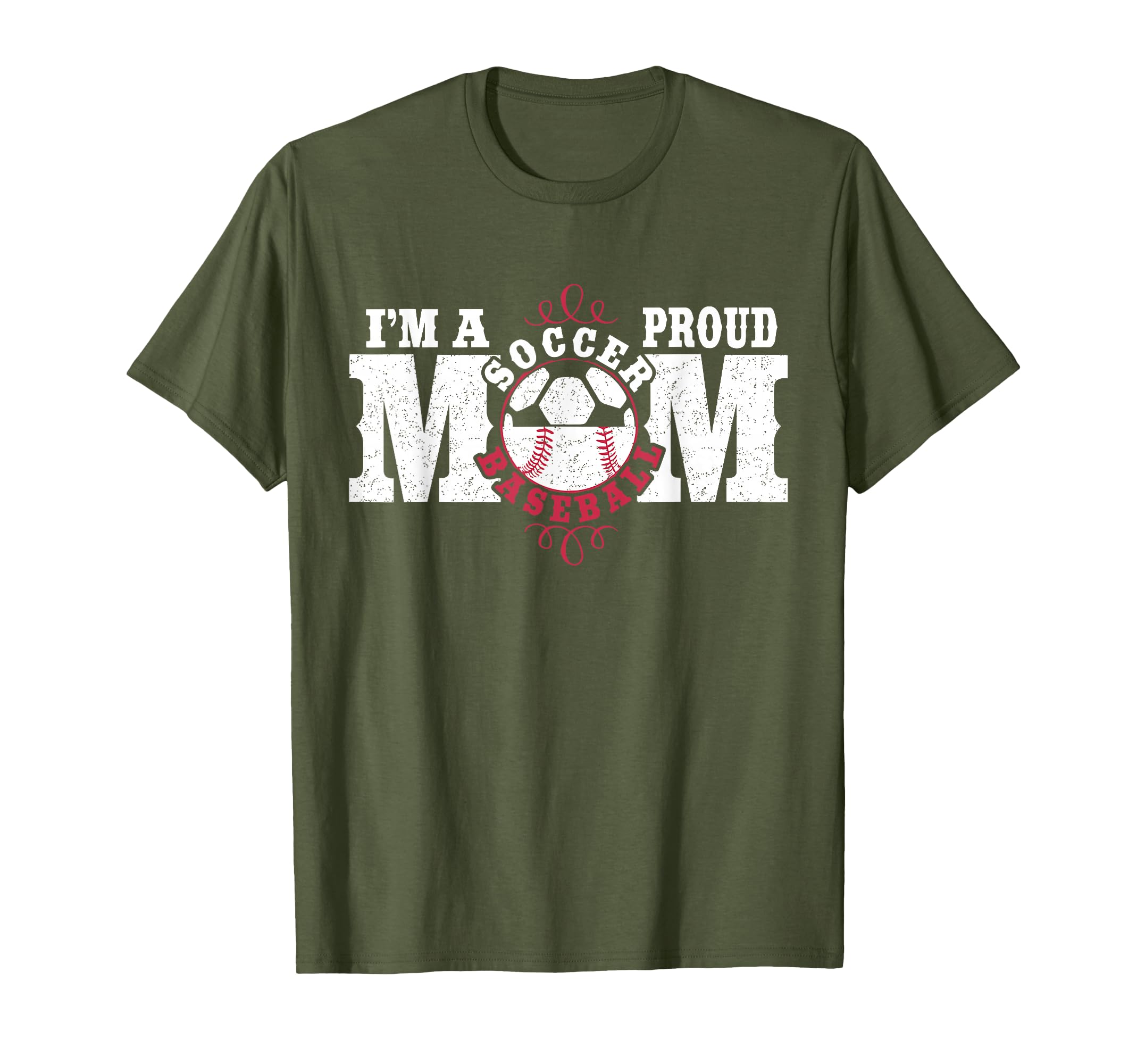 Im Proud Soccer Baseball Mom T-Shirt - Custom Art Print for Adults - T-Shirt, Sweatshirt, Hoodie