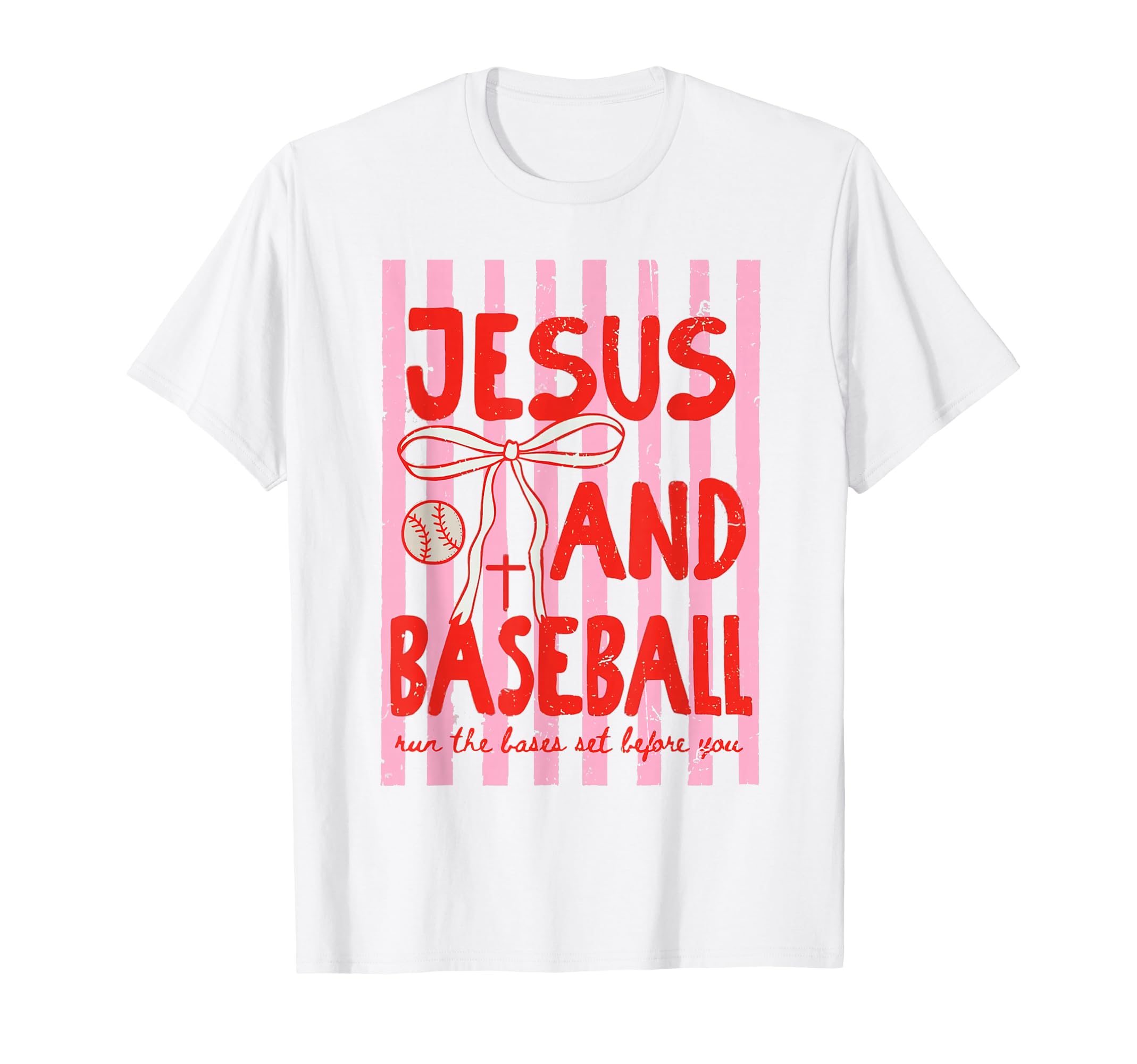 Jesus And Baseball Coquette Game Day T-Shirt - Custom Art Print Men Women - T-Shirt, Sweatshirt, Hoodie