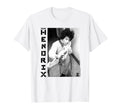 Jimi Hendrix Black And White Guitar T-Shirt - Aesthetic Graphic for Adults - T-Shirt, Sweatshirt, Hoodie