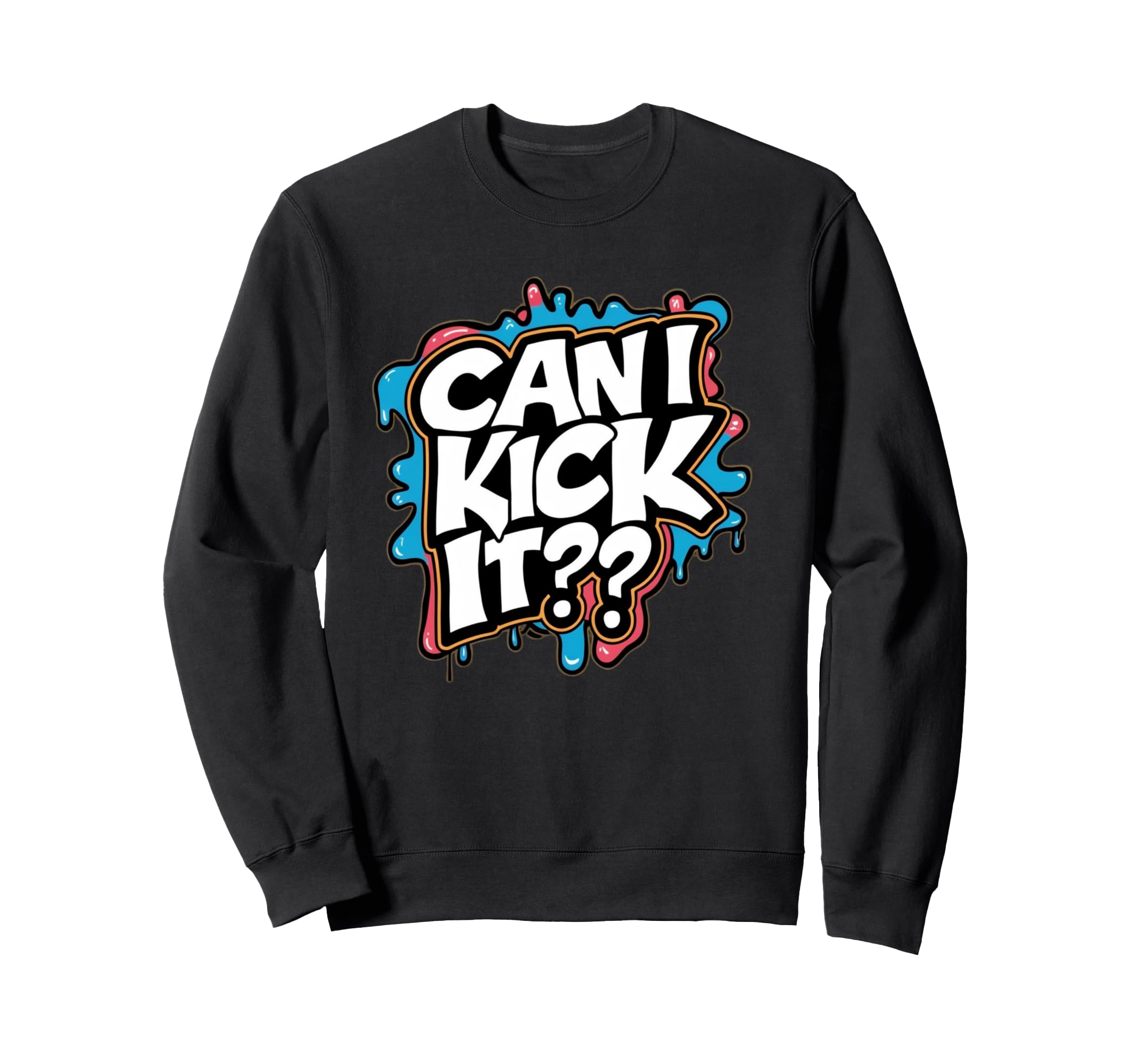 Can I Kick It 80S 90S Hip Hop B Sweatshirt - Minimalist Print Men Women - T-Shirt, Sweatshirt, Hoodie