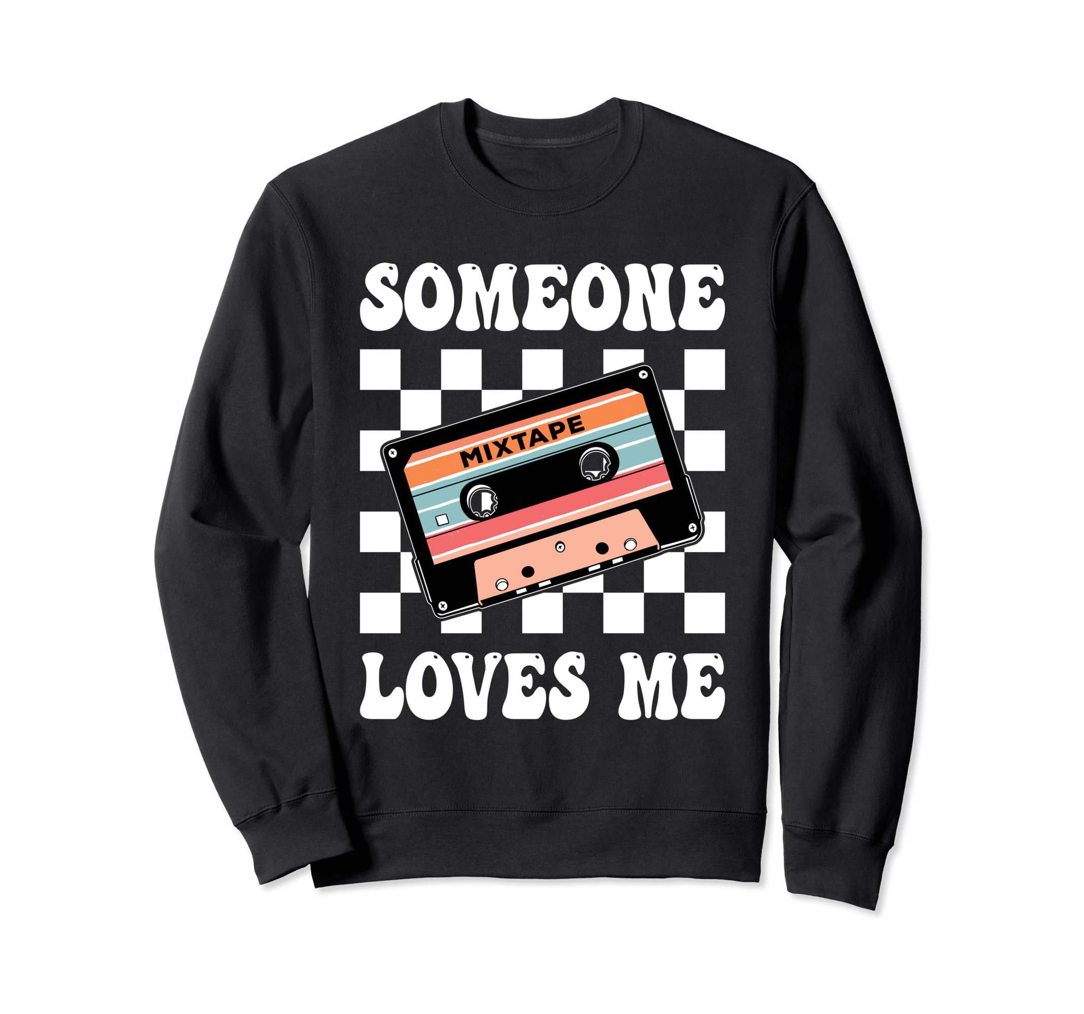 Mixtape 80 S Cassette Tape Sweatshirt - Unique Graphic Men Women - T-Shirt, Sweatshirt, Hoodie