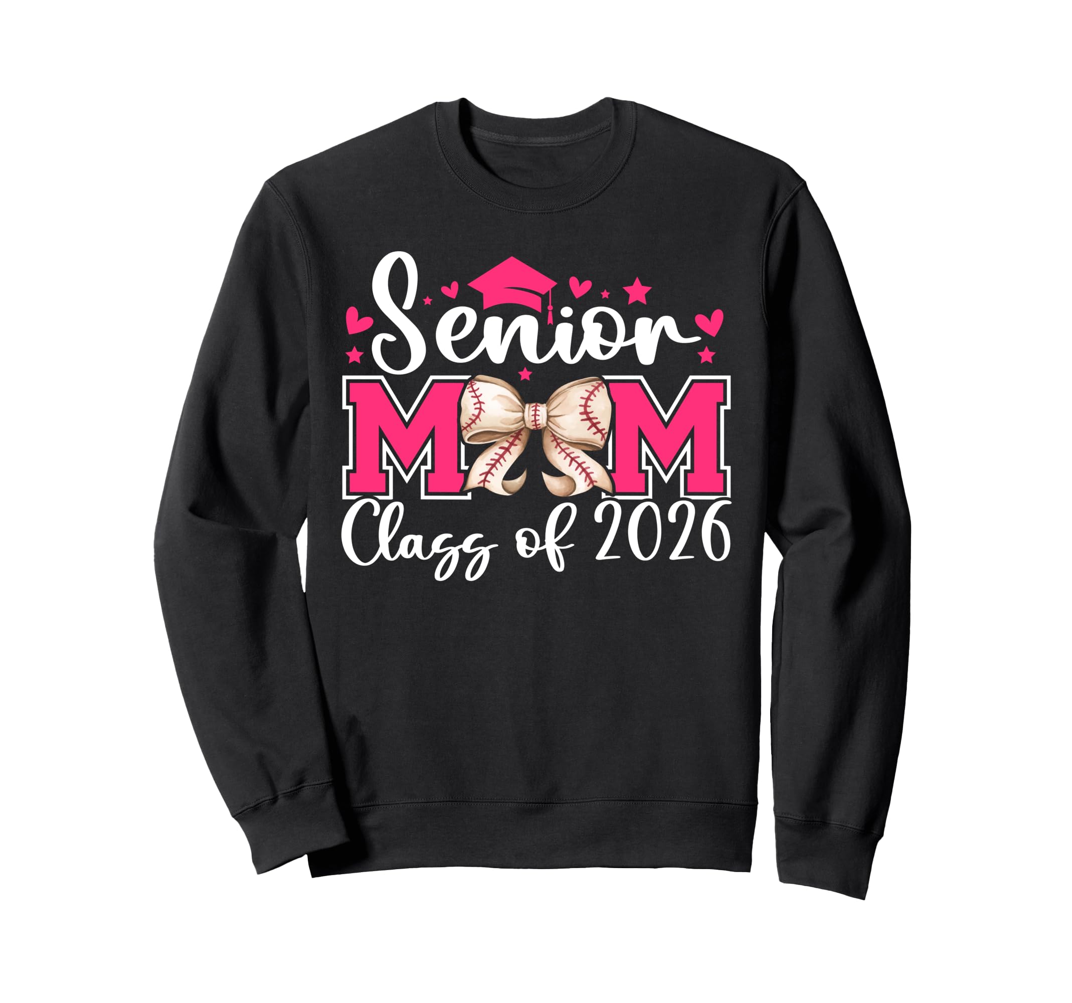 Baseball Senior Mom Class 2026 Sweatshirt - Custom Art Print for Adults - T-Shirt, Sweatshirt, Hoodie