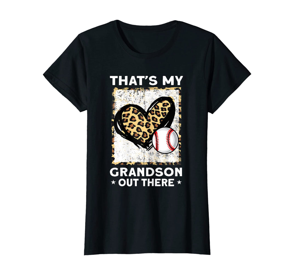 Womens Thats My Grandson Heart Baseball T-Shirt - Trendy Graphic Unisex - T-Shirt, Sweatshirt, Hoodie
