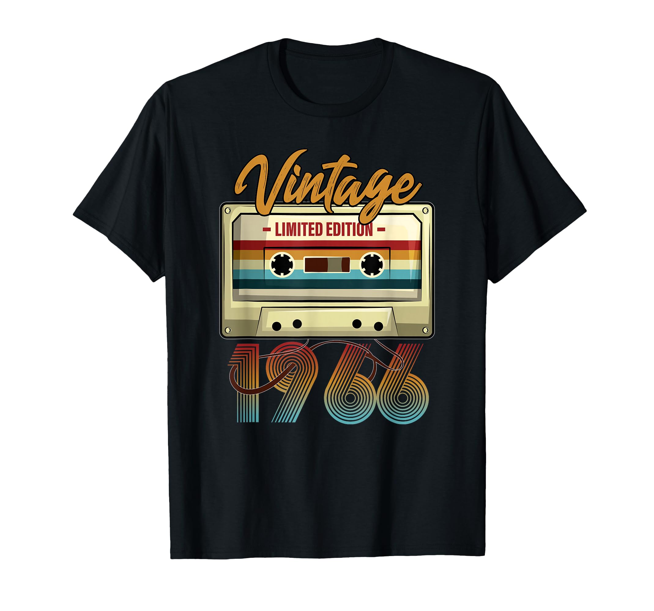 1966 59Th Birthday Cassette Tape B Day T-Shirt - Custom Art Print Unisex - T-Shirt, Sweatshirt, Hoodie