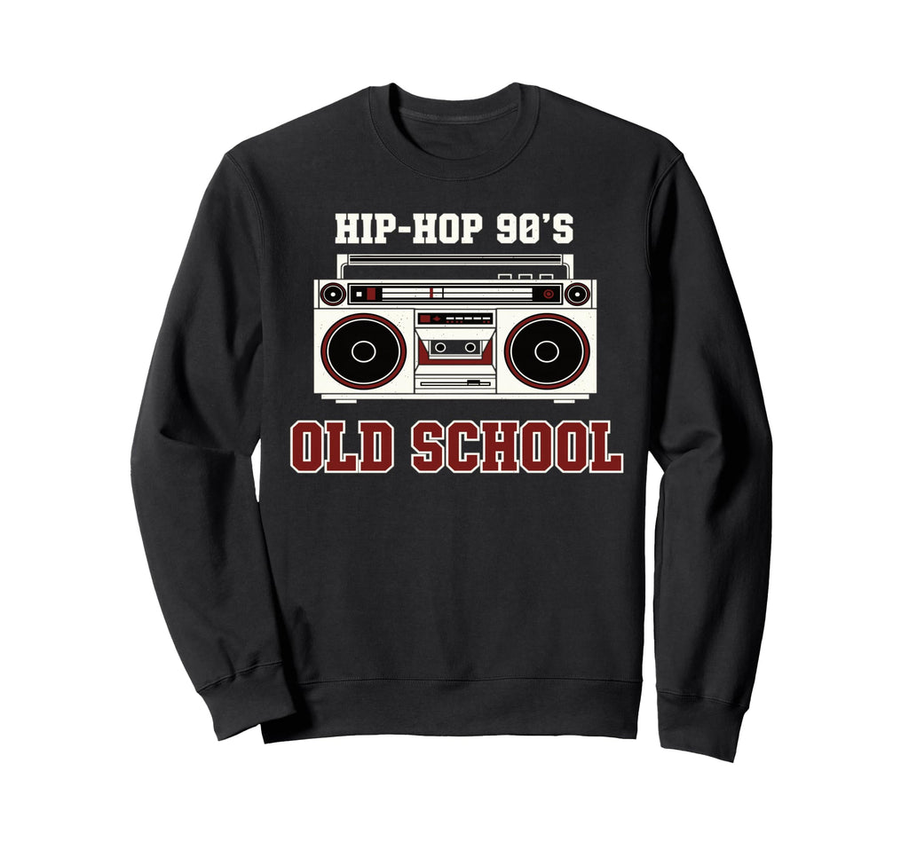 Hip Hop 90S Old School Vinyl Sweatshirt - Graphic Print for Adults - T-Shirt, Sweatshirt, Hoodie