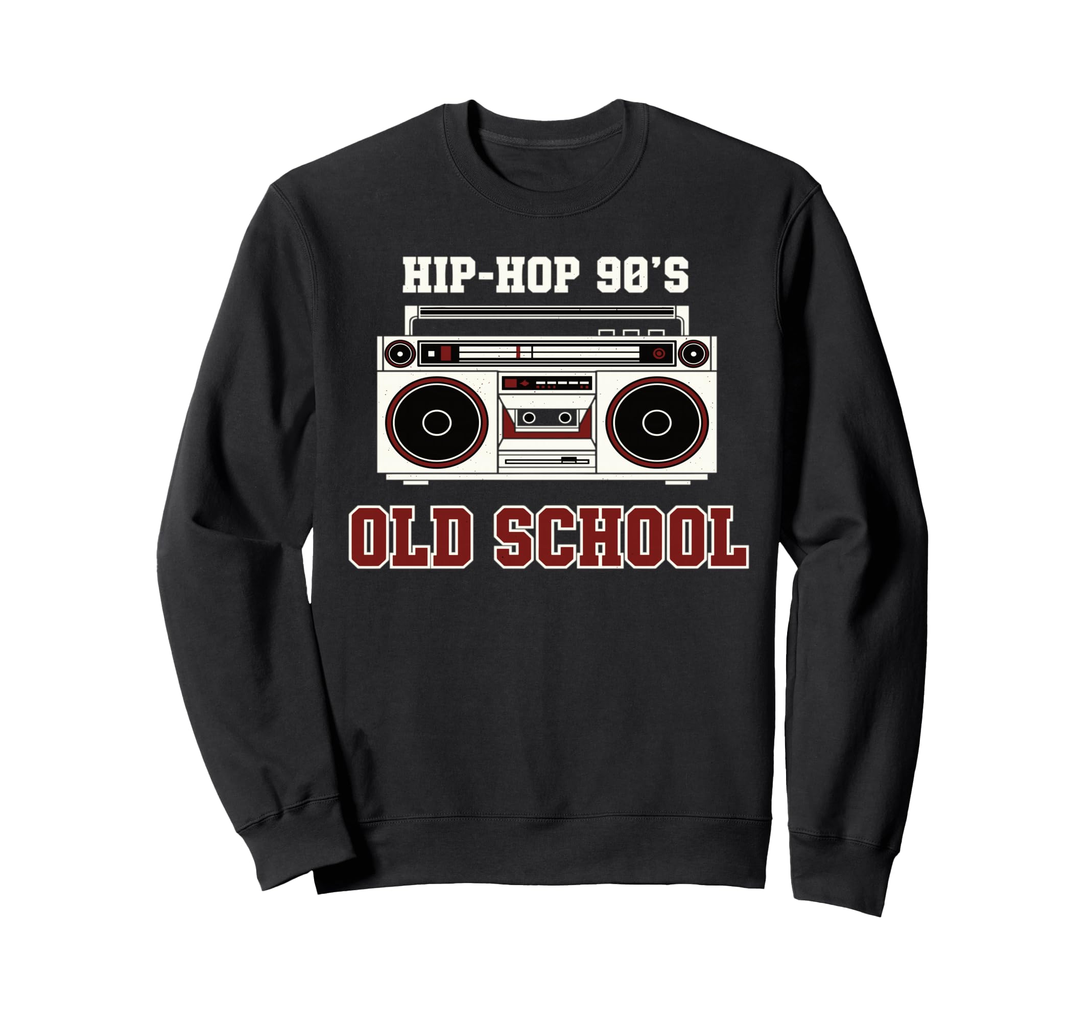 Hip Hop 90S Old School Vinyl Sweatshirt - Graphic Print for Adults - T-Shirt, Sweatshirt, Hoodie