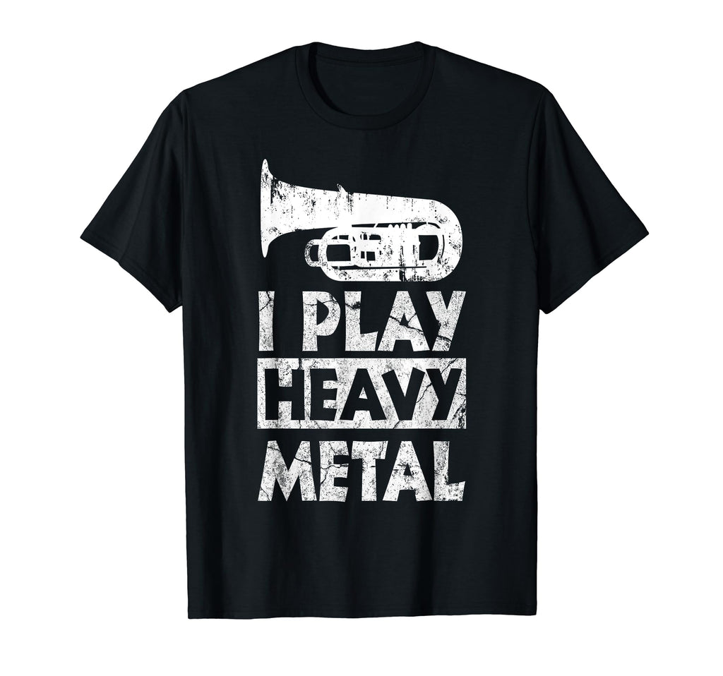 Tuba Band Funny Distressed Heavy Metal T-Shirt - Novelty Apparel for Adults - T-Shirt, Sweatshirt, Hoodie