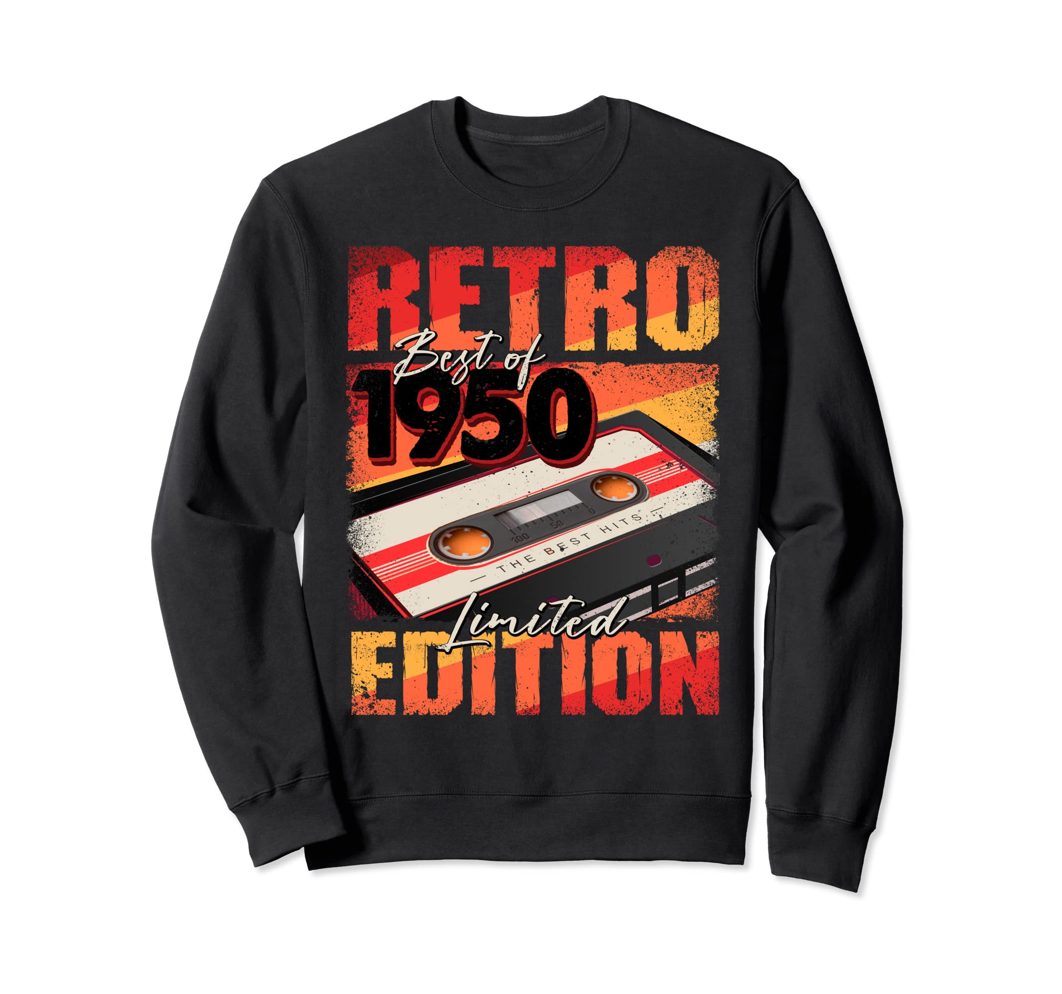 1950 Best 1950 Cassette Tape Sweatshirt - Casual Everyday Wear for Adults - T-Shirt, Sweatshirt, Hoodie