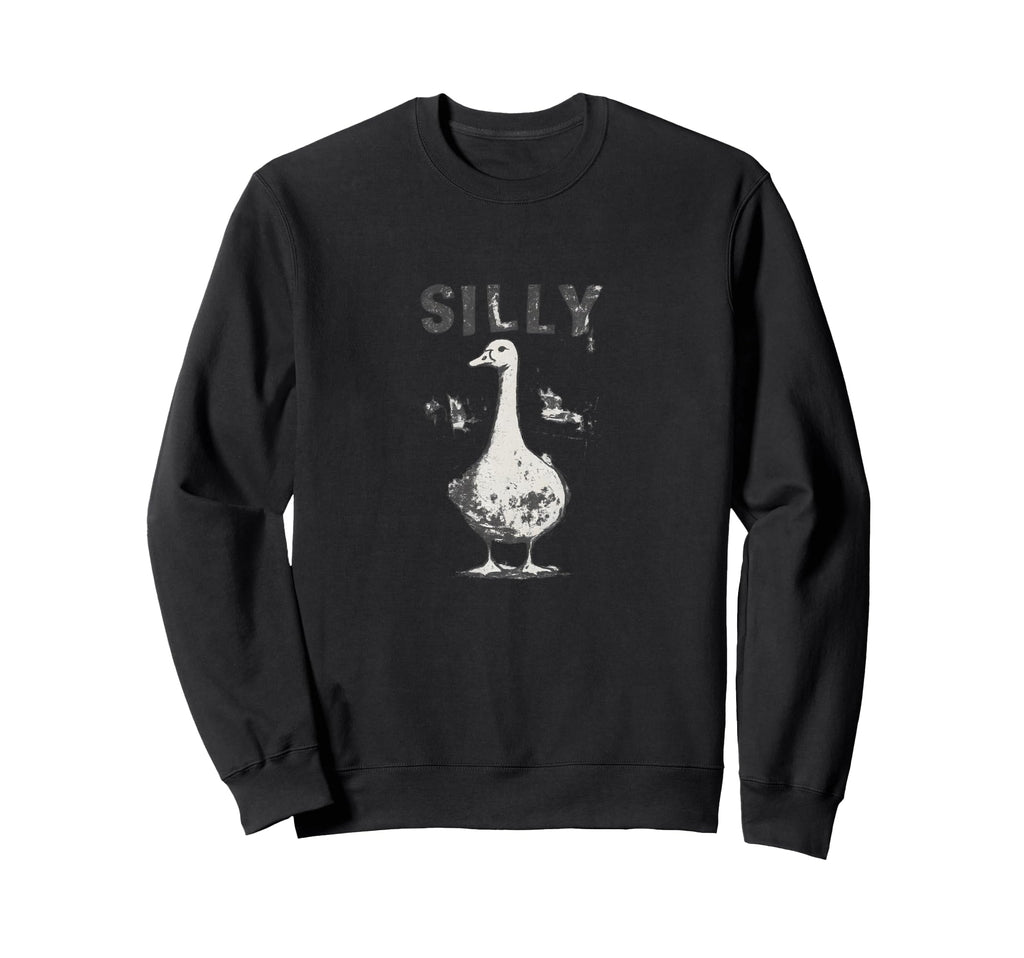 Goose Grunge Meme Funny Viral Goose Pun Sweatshirt - Graphic Print Unisex - T-Shirt, Sweatshirt, Hoodie