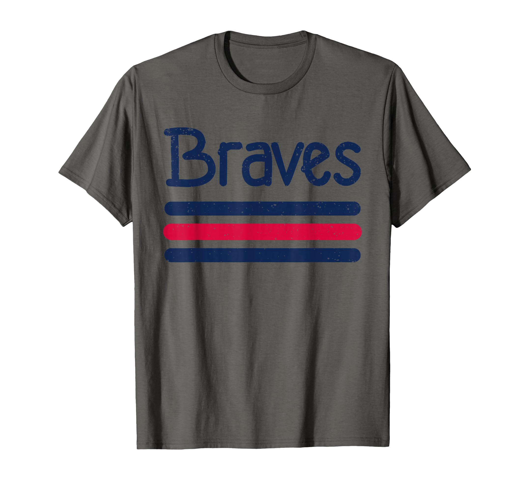 Braves Three Stripe Weathered T-Shirt - Unique Graphic Unisex - T-Shirt, Sweatshirt, Hoodie