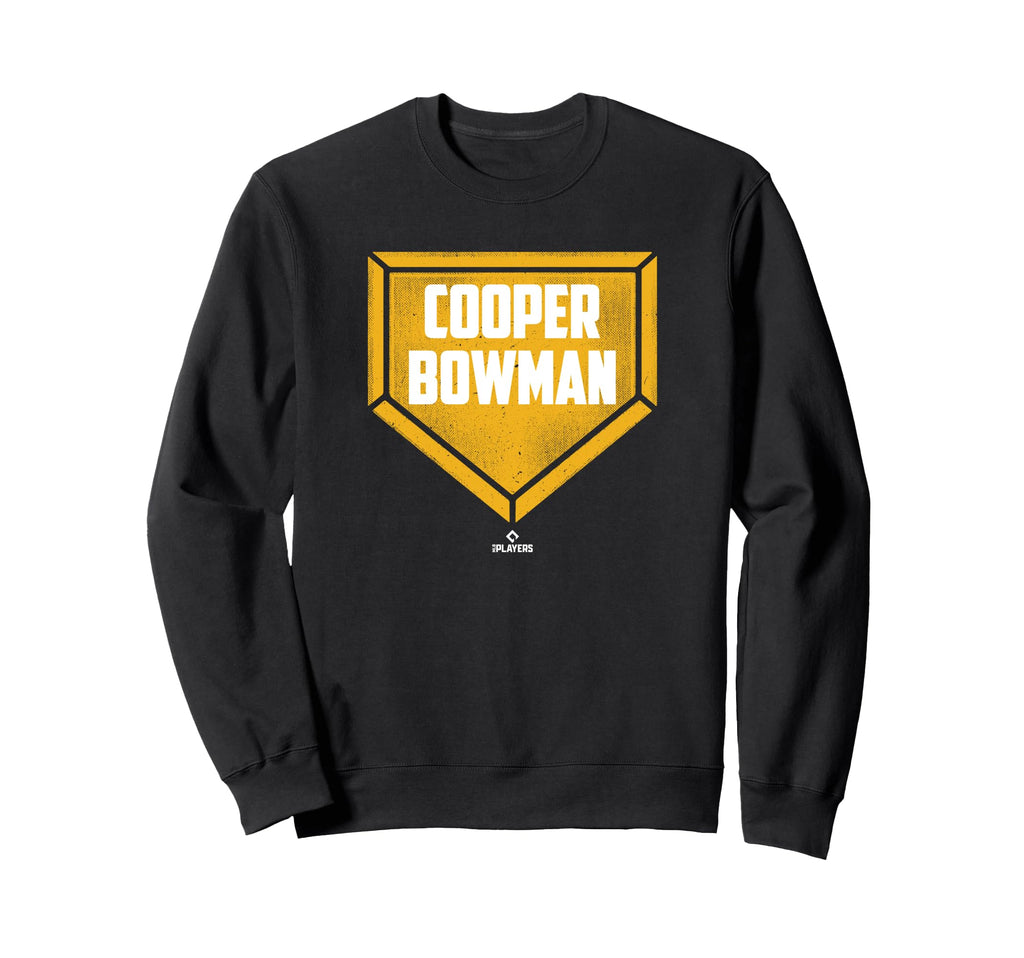 Home Plate Gameday Cooper Bowman Sweatshirt - Trendy Graphic for Adults - T-Shirt, Sweatshirt, Hoodie