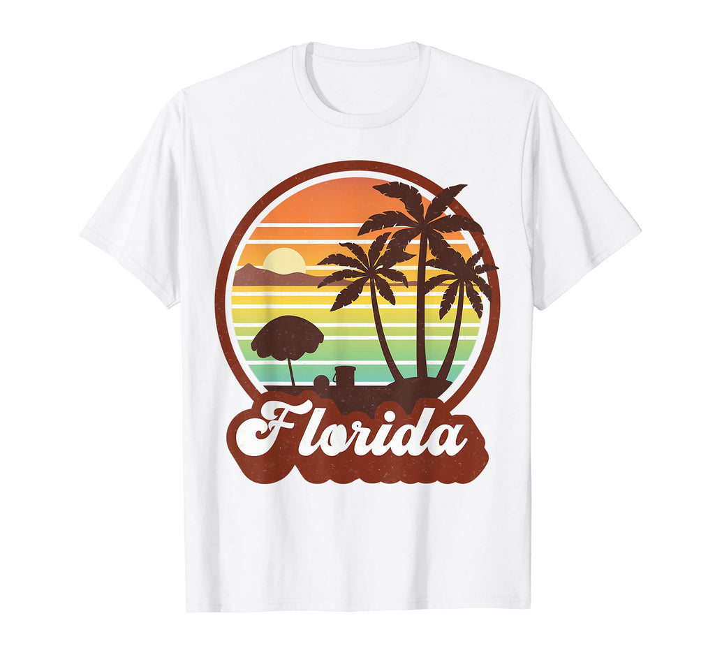 Florida Souvenirs Florida Fl 70S 80S T-Shirt - Aesthetic Graphic Men Women - T-Shirt, Sweatshirt, Hoodie