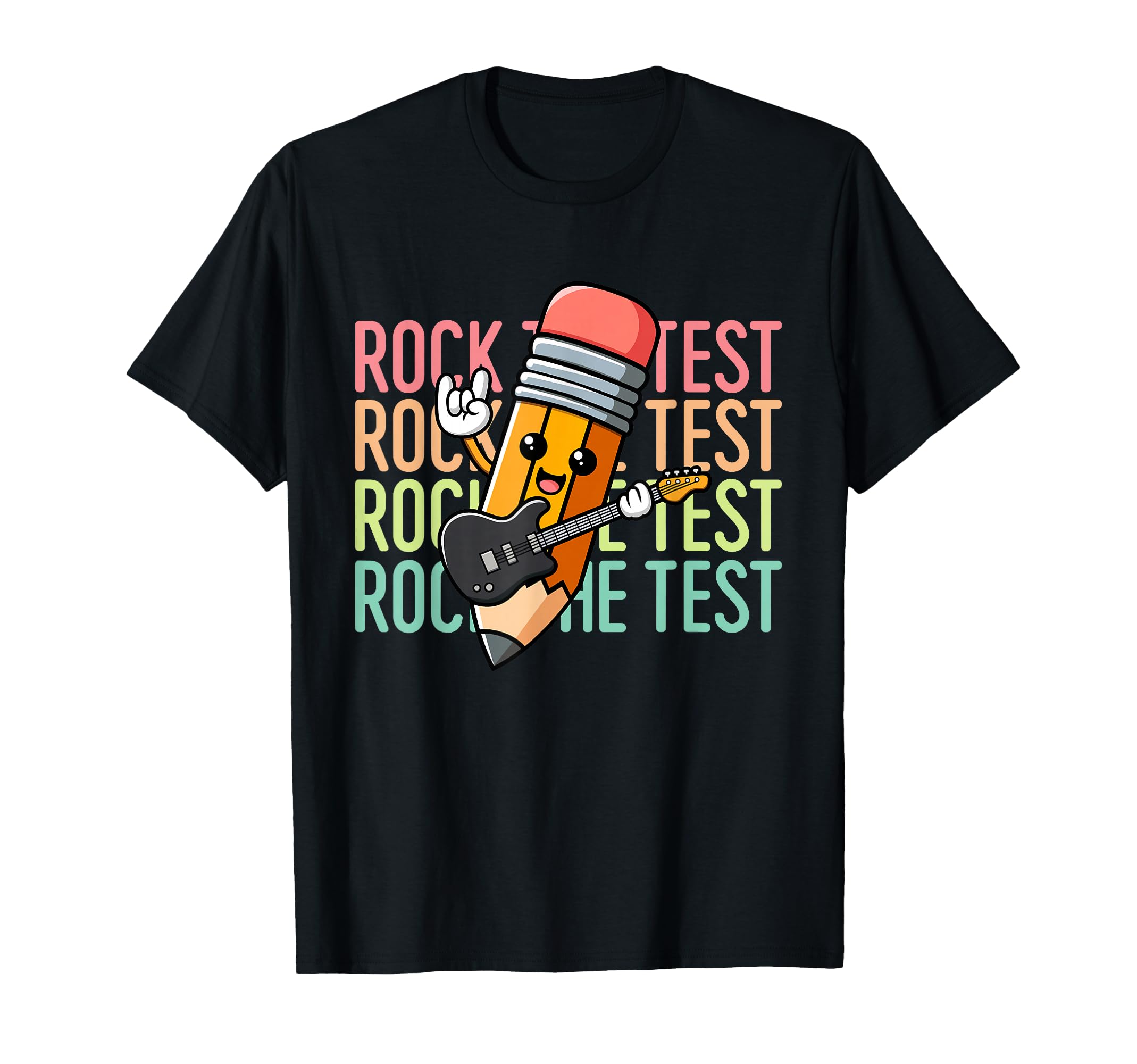 Rock Test Day Teacher Testing Day T-Shirt - Streetwear Style Men Women - T-Shirt, Sweatshirt, Hoodie