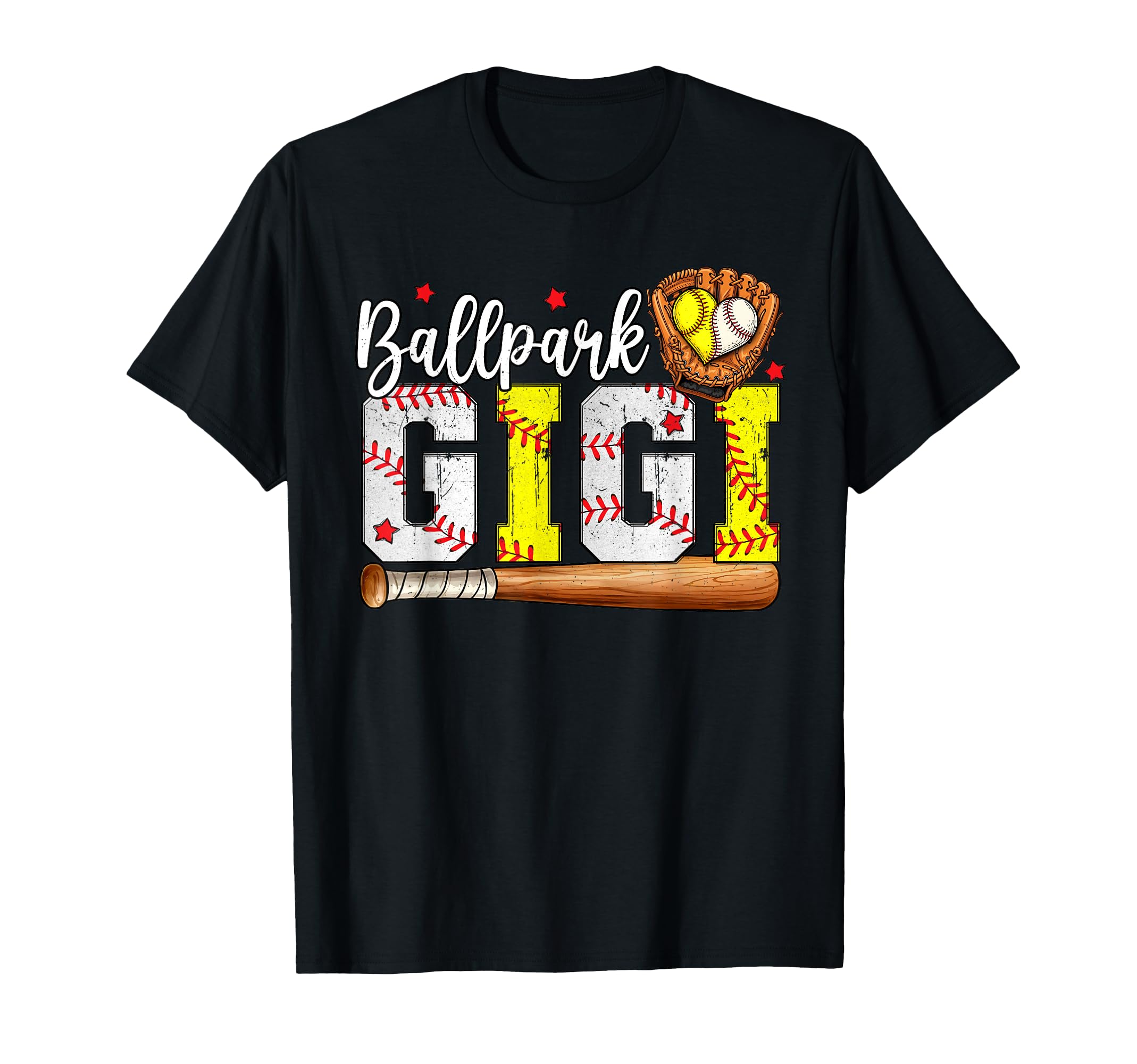 Ballpark Gigi Softball Gigi Baseball T-Shirt - Unique Graphic Men Women - T-Shirt, Sweatshirt, Hoodie
