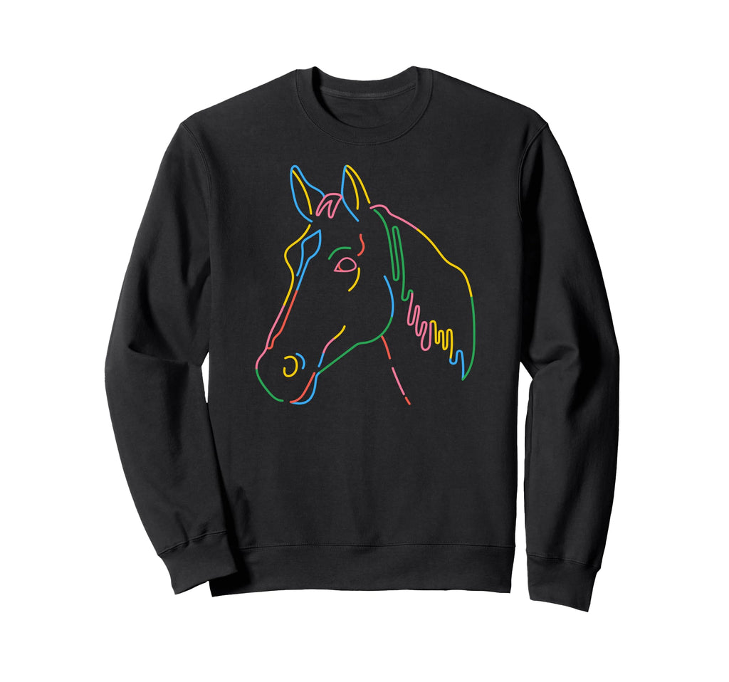 Rainbow Horse Gay Pride Horse Lgbt Sweatshirt - Aesthetic Graphic Unisex - T-Shirt, Sweatshirt, Hoodie