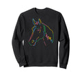 Rainbow Horse Gay Pride Horse Lgbt Sweatshirt - Aesthetic Graphic Unisex - T-Shirt, Sweatshirt, Hoodie