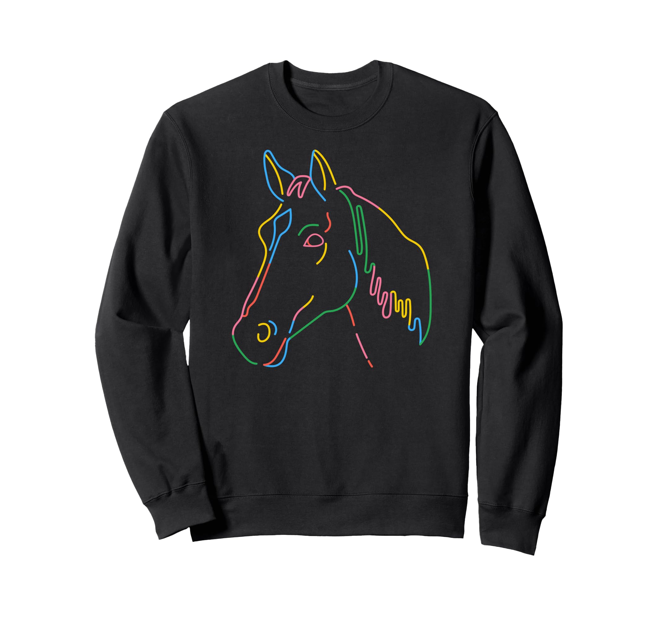 Rainbow Horse Gay Pride Horse Lgbt Sweatshirt - Aesthetic Graphic Unisex - T-Shirt, Sweatshirt, Hoodie