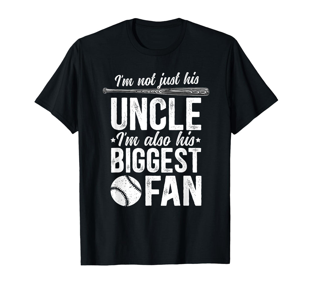 His Biggest Fan Baseball Uncle T-Shirt - Aesthetic Graphic Men Women - T-Shirt, Sweatshirt, Hoodie
