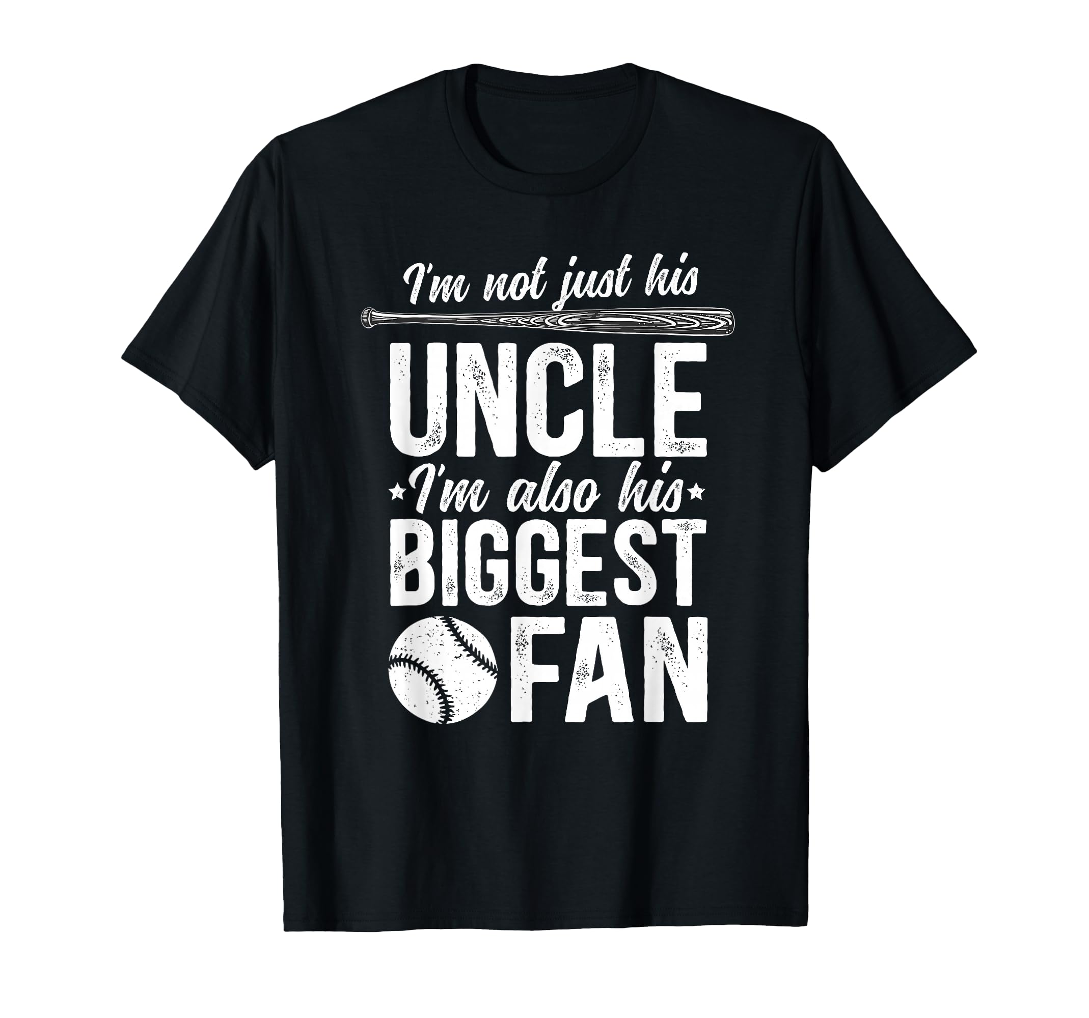 His Biggest Fan Baseball Uncle T-Shirt - Aesthetic Graphic Men Women - T-Shirt, Sweatshirt, Hoodie