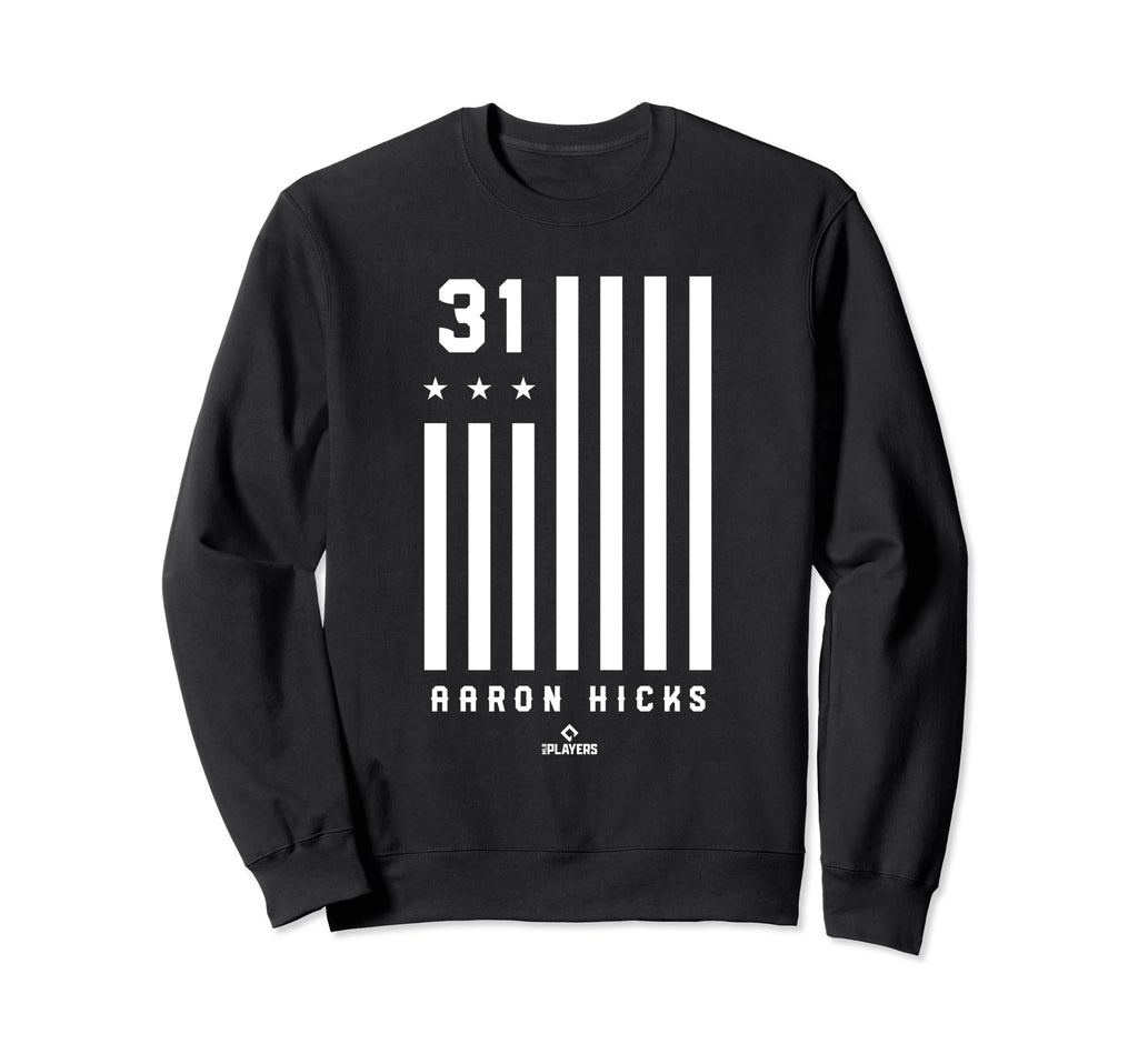 Aaron Hicks Flag Patriotic New Sweatshirt - Custom Art Print for Adults - T-Shirt, Sweatshirt, Hoodie