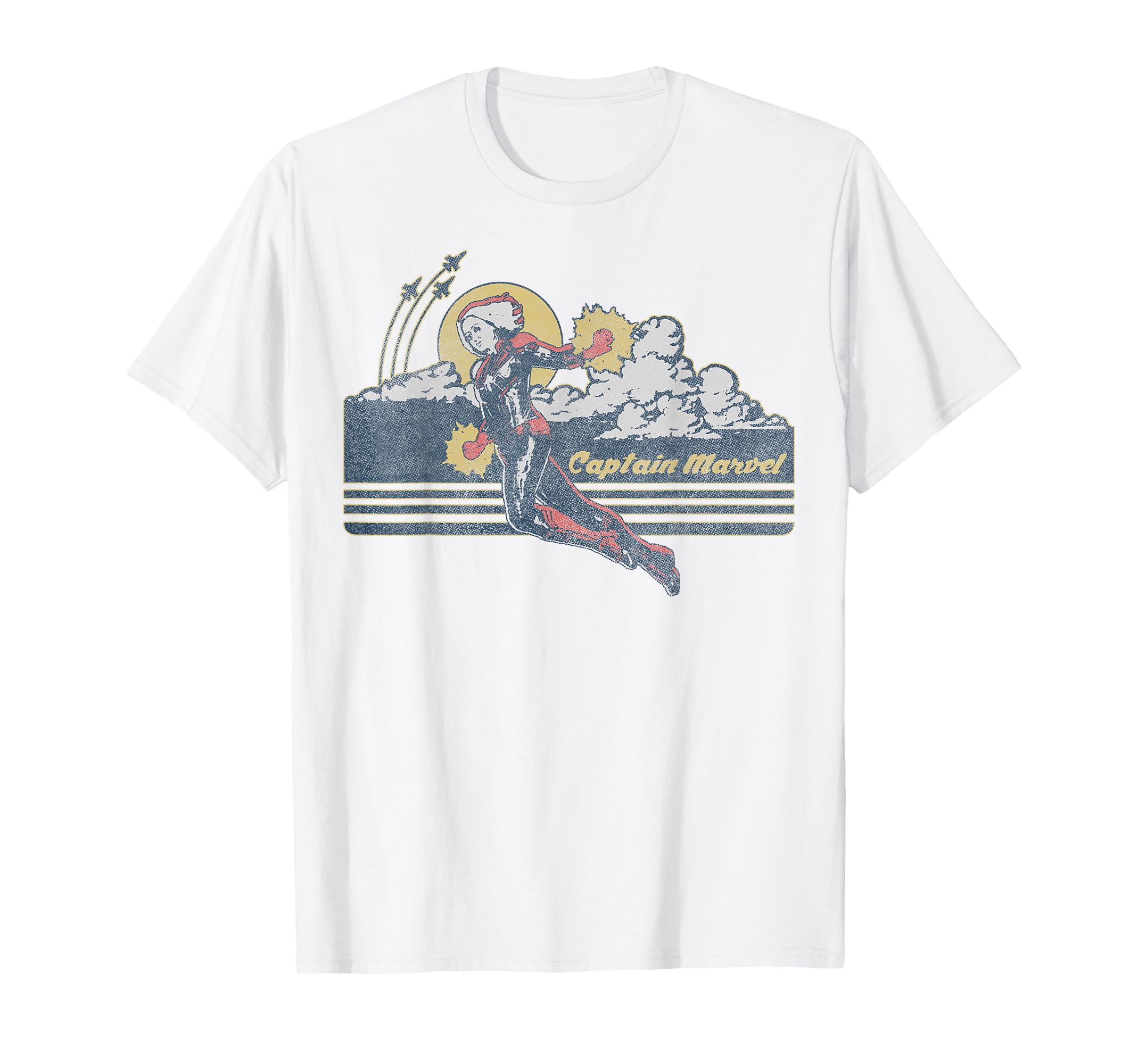 Captain Marvel Sunset T-Shirt - Fun Novelty Design Unisex - T-Shirt, Sweatshirt, Hoodie