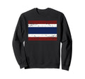 Thailand National Flag Distressed Sweatshirt - Aesthetic Graphic Unisex - T-Shirt, Sweatshirt, Hoodie