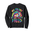 My Heart Is That Field Baseball Sweatshirt - Fun Novelty Design for Adults - T-Shirt, Sweatshirt, Hoodie
