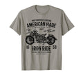 American Motorcycle Distressed T-Shirt - Minimalist Print for Adults - T-Shirt, Sweatshirt, Hoodie