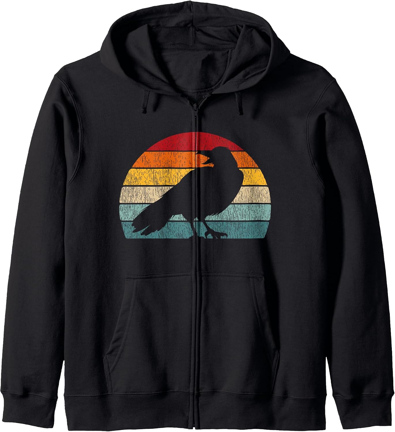 70s 80s Crow Raven Bird Lover Gifts Stuff - Adult & Kids T-Shirts, Sweatshirts & Hoodies apparel design preview 1