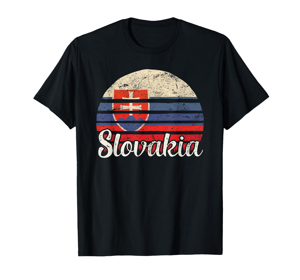 Slovakia Flag Sunset Art T-Shirt - Casual Everyday Wear Men Women - T-Shirt, Sweatshirt, Hoodie