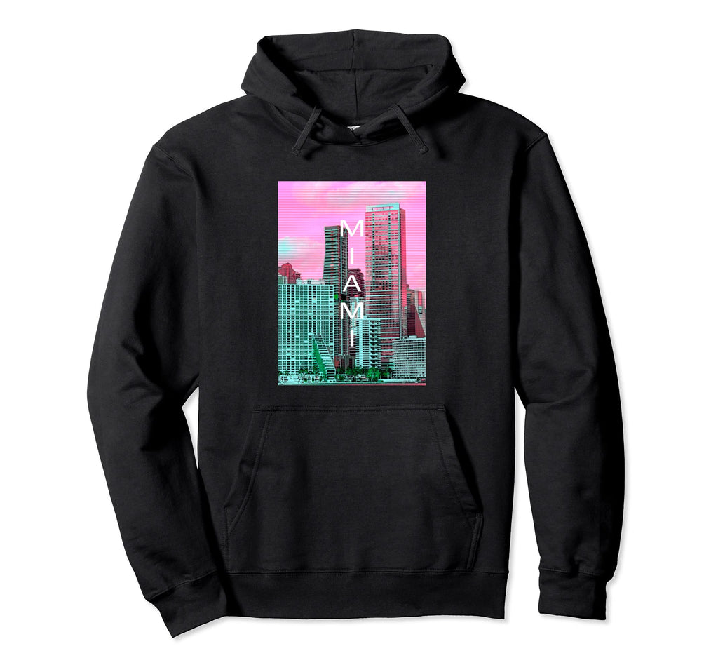 Florida Vaporwave Aesthetic Souvenir Fl Hoodie - Graphic Print for Adults - T-Shirt, Sweatshirt, Hoodie