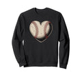Heart Baseball Lover Softball Mom Sweatshirt - Novelty Apparel Unisex - T-Shirt, Sweatshirt, Hoodie