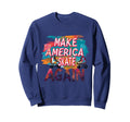 Funny Rollerskating Make America Sweatshirt - Graphic Print Men Women - T-Shirt, Sweatshirt, Hoodie