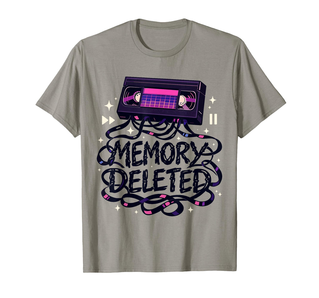 Memory Deleted Funny Cassette Tape T-Shirt - Streetwear Style Unisex - T-Shirt, Sweatshirt, Hoodie
