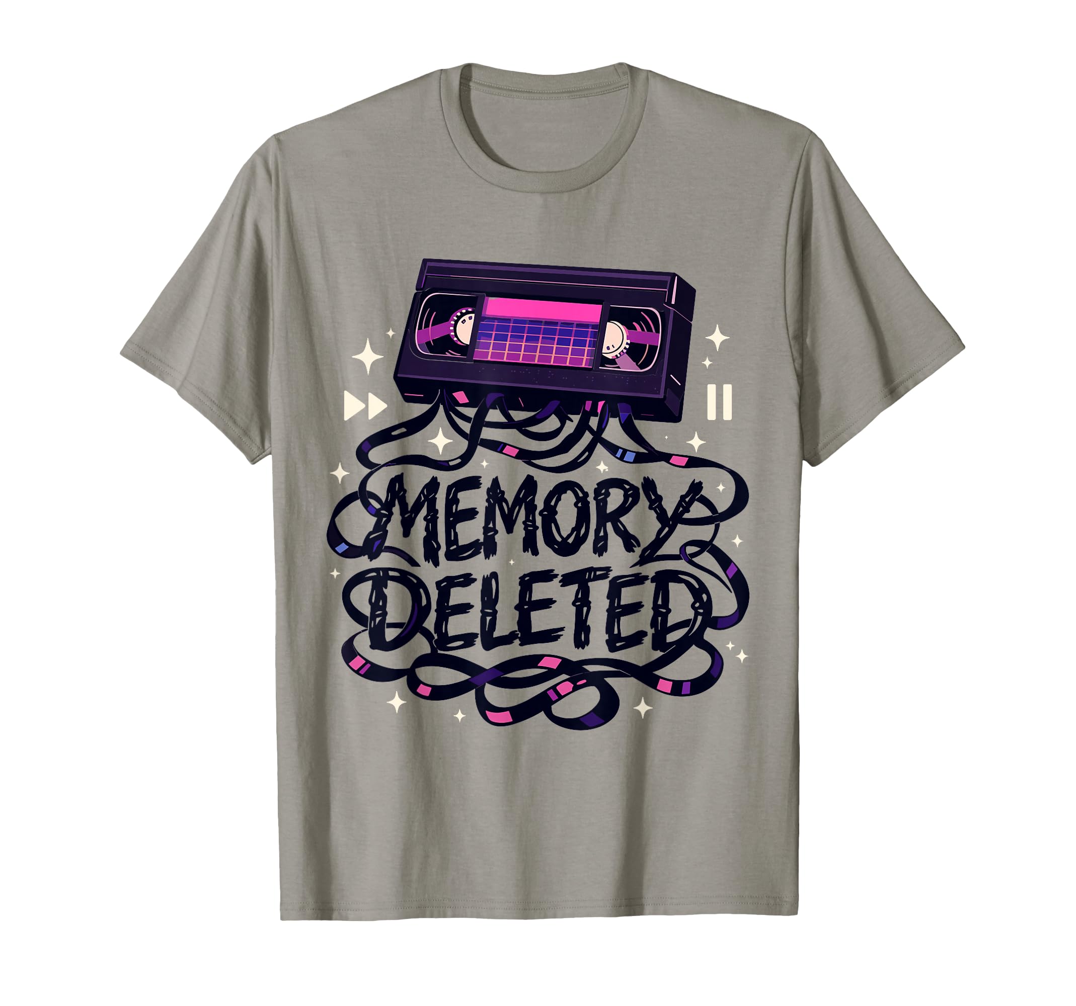 Memory Deleted Funny Cassette Tape T-Shirt - Streetwear Style Unisex - T-Shirt, Sweatshirt, Hoodie