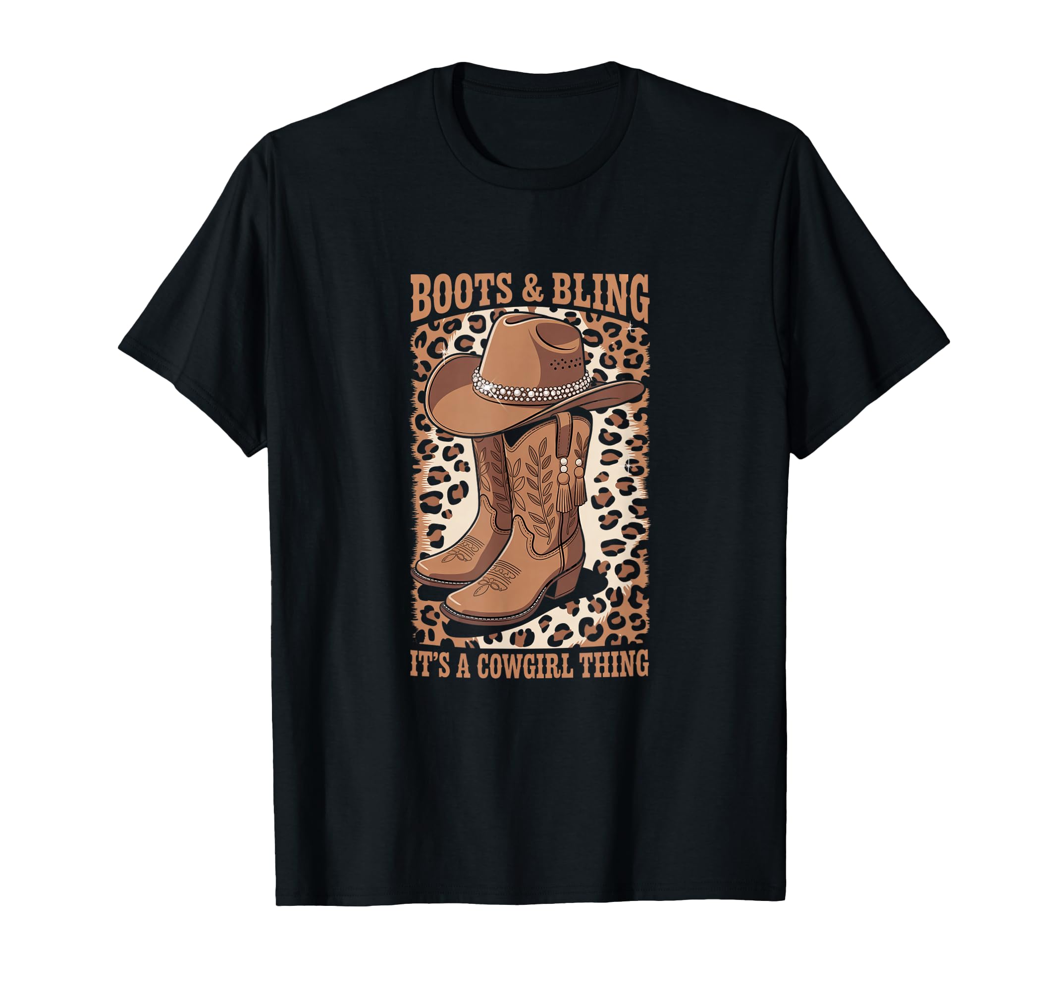 Boots And Bling Its Cowgirl Thing Rodeo T-Shirt - Graphic Print Men Women - T-Shirt, Sweatshirt, Hoodie