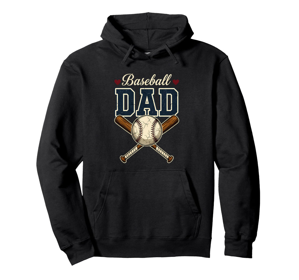 Baseball Dad Hoodie - Custom Art Print Unisex - T-Shirt, Sweatshirt, Hoodie
