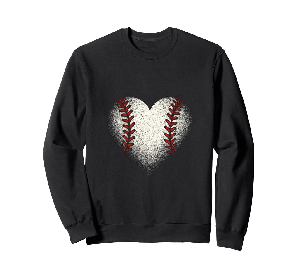Baseball Heart Game Day Cheer Mama Sweatshirt - Casual Everyday Wear Unisex - T-Shirt, Sweatshirt, Hoodie