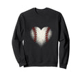 Baseball Heart Game Day Cheer Mama Sweatshirt - Casual Everyday Wear Unisex - T-Shirt, Sweatshirt, Hoodie