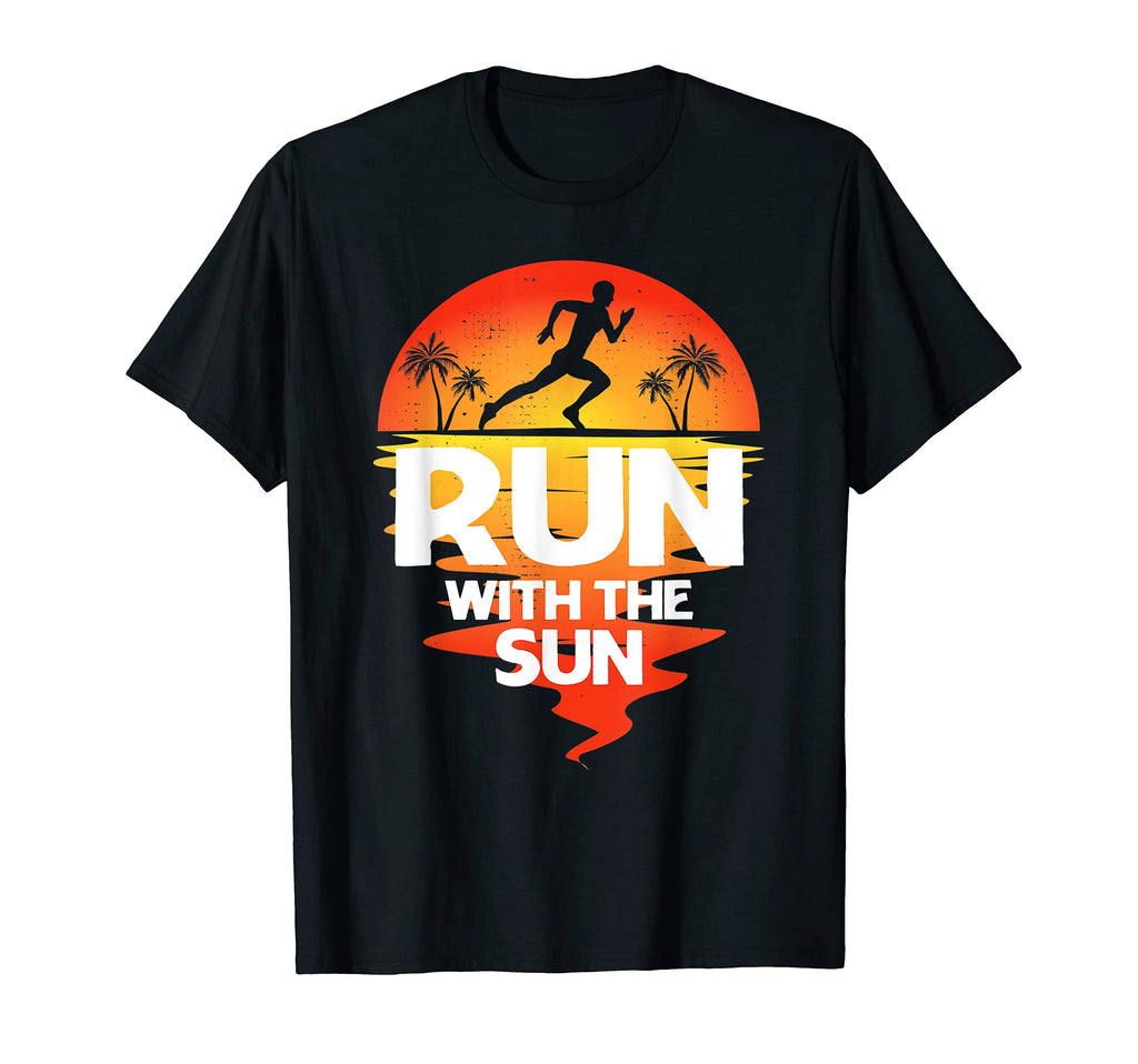 Run Sun Running Jogging Sports Gym T-Shirt - Fun Novelty Design for Adults - T-Shirt, Sweatshirt, Hoodie