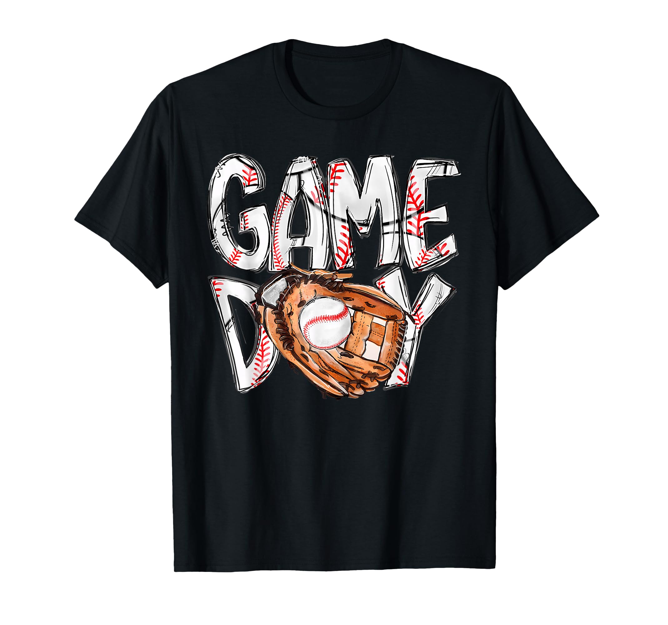Game Day Baseball Softball Heart Love T-Shirt - Streetwear Style Men Women - T-Shirt, Sweatshirt, Hoodie