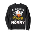 Mommy My Favorite Baseball Sweatshirt - Casual Everyday Wear for Adults - T-Shirt, Sweatshirt, Hoodie