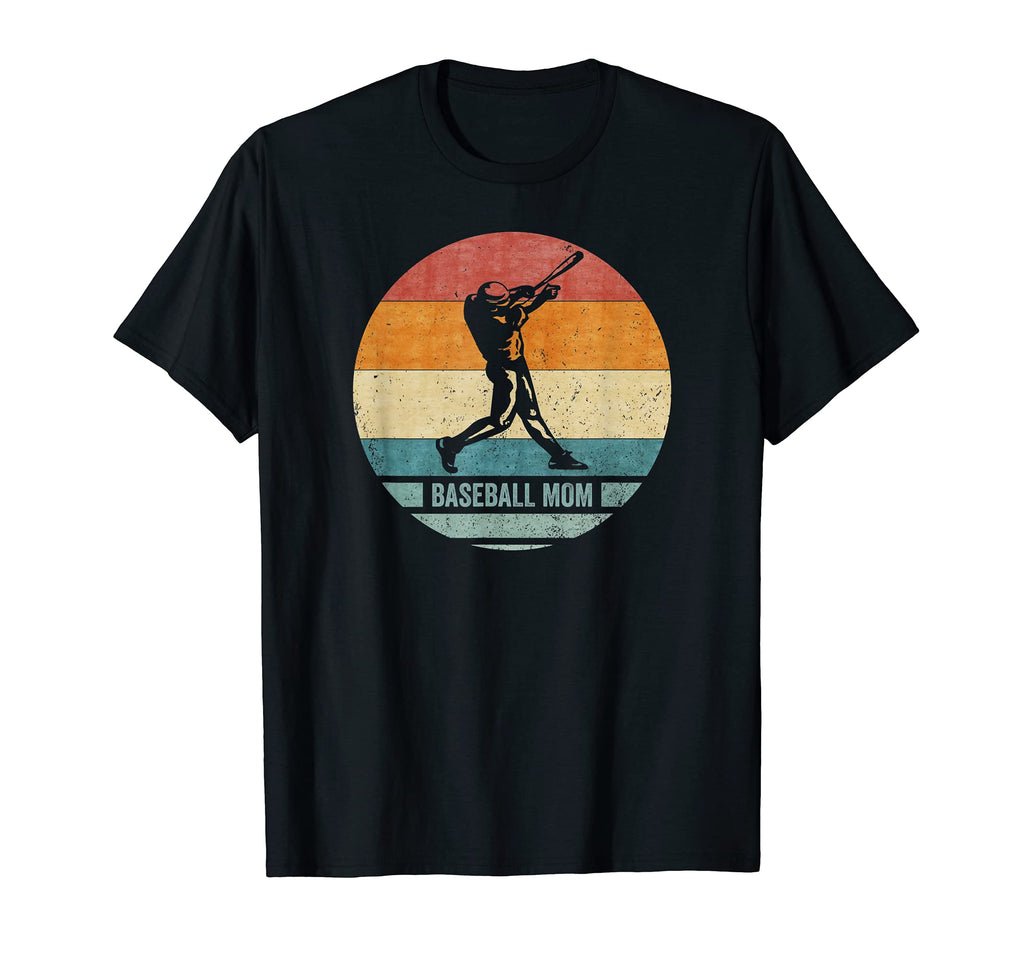 Proud Baseball Mom Silhouette Sunset T-Shirt - Casual Everyday Wear Unisex - T-Shirt, Sweatshirt, Hoodie
