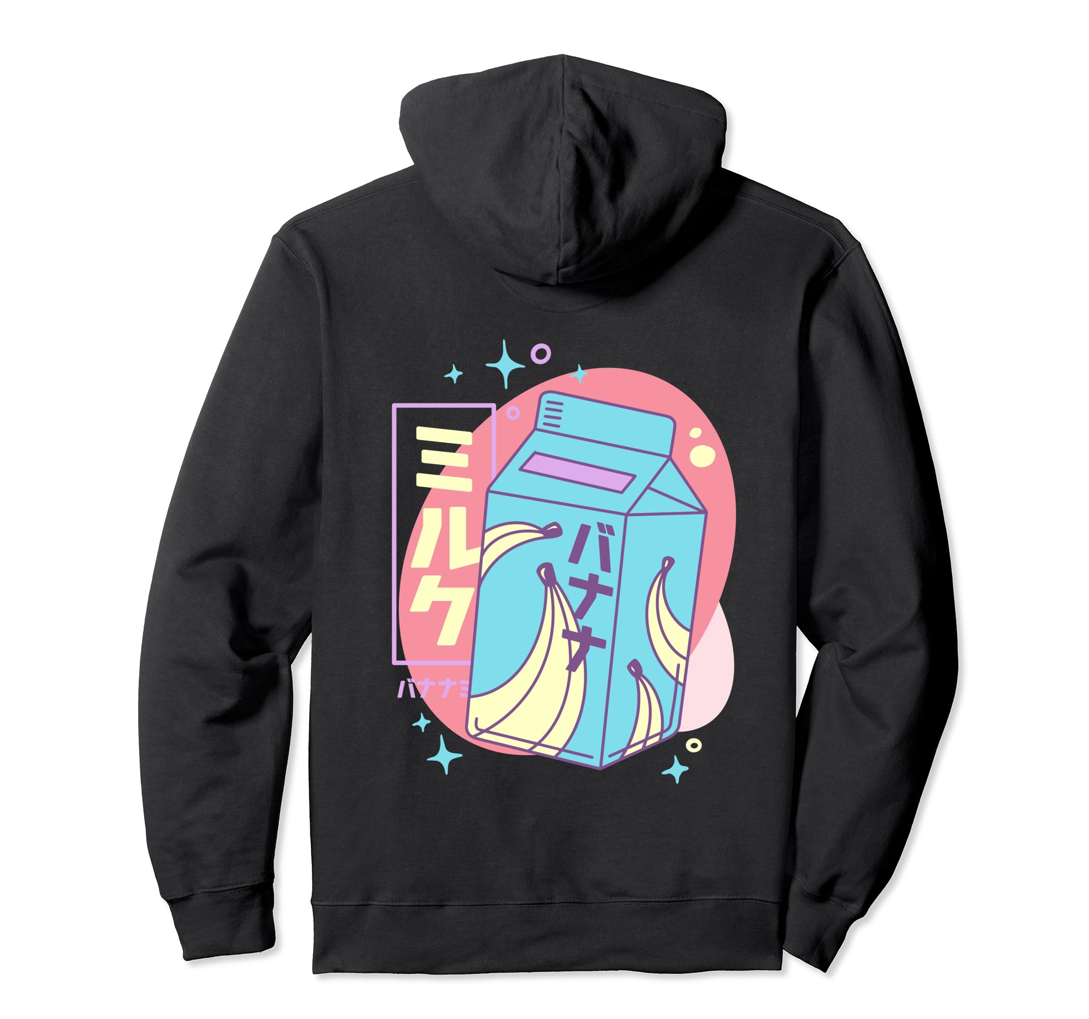 Pastel Banana Milk Vaporwave Hoodie - Fun Novelty Design for Adults - T-Shirt, Sweatshirt, Hoodie