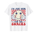 Im Just Here Snacks Baseball Game Day T-Shirt - Trendy Graphic Men Women - T-Shirt, Sweatshirt, Hoodie