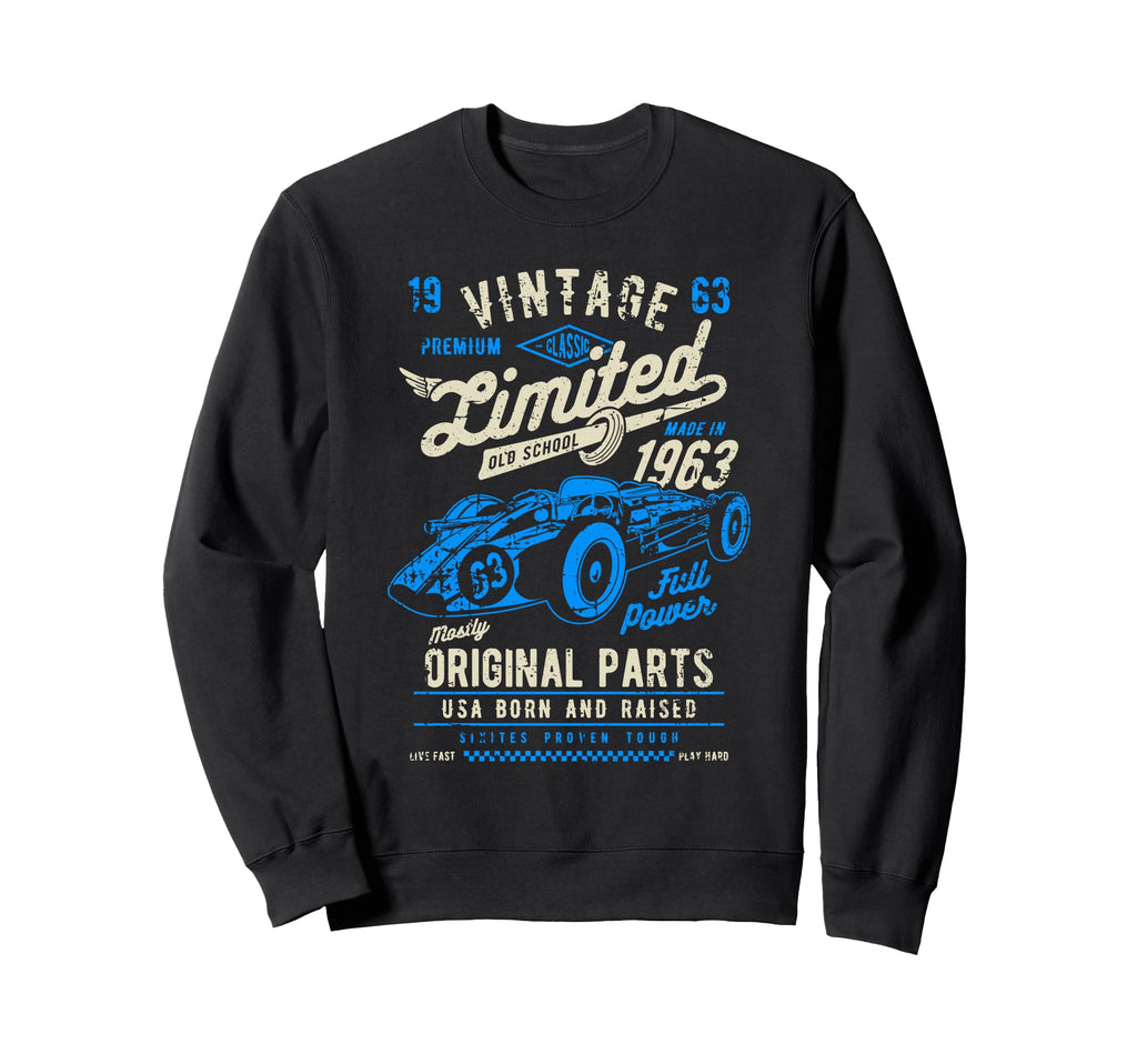 Race Car Distressed Sweatshirt - Aesthetic Graphic for Adults - T-Shirt, Sweatshirt, Hoodie