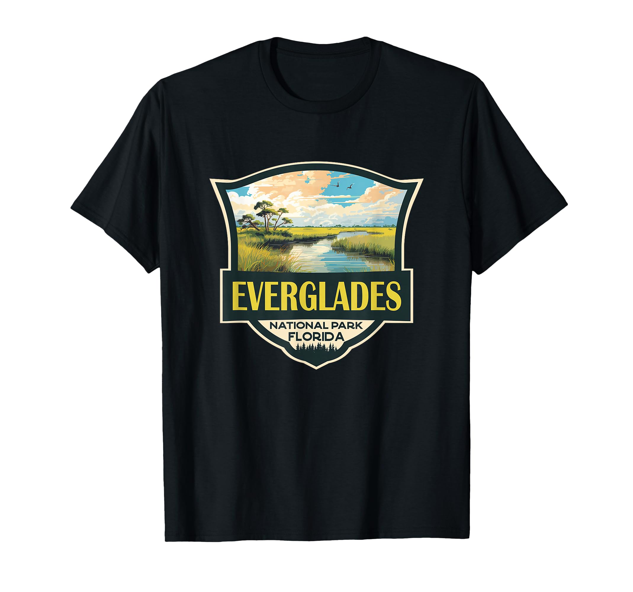 Everglades National Park Illustration T-Shirt - Trendy Graphic for Adults - T-Shirt, Sweatshirt, Hoodie