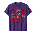 Coquette Game Day Football Mom Red T-Shirt - Aesthetic Graphic Men Women - T-Shirt, Sweatshirt, Hoodie