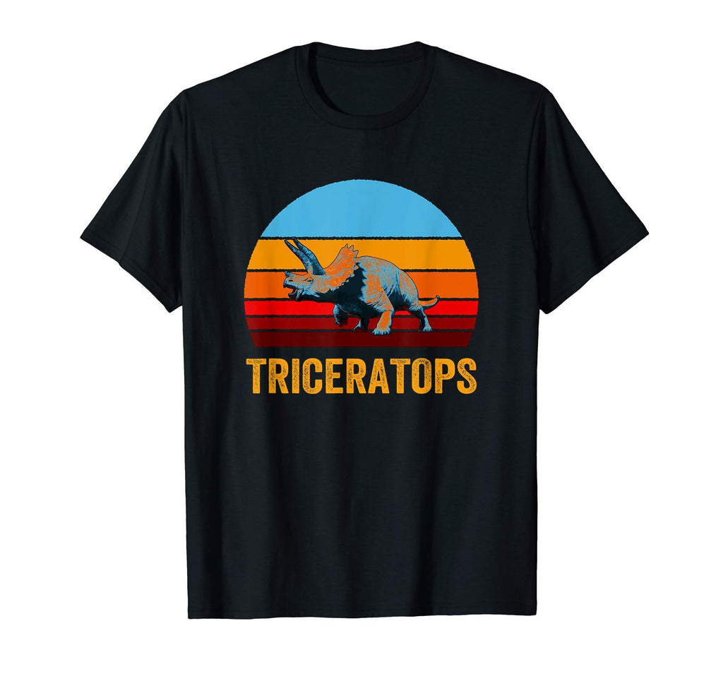 Sunset Triceratops T-Shirt - Unique Graphic Men Women - T-Shirt, Sweatshirt, Hoodie
