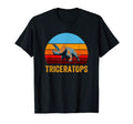 Sunset Triceratops T-Shirt - Unique Graphic Men Women - T-Shirt, Sweatshirt, Hoodie